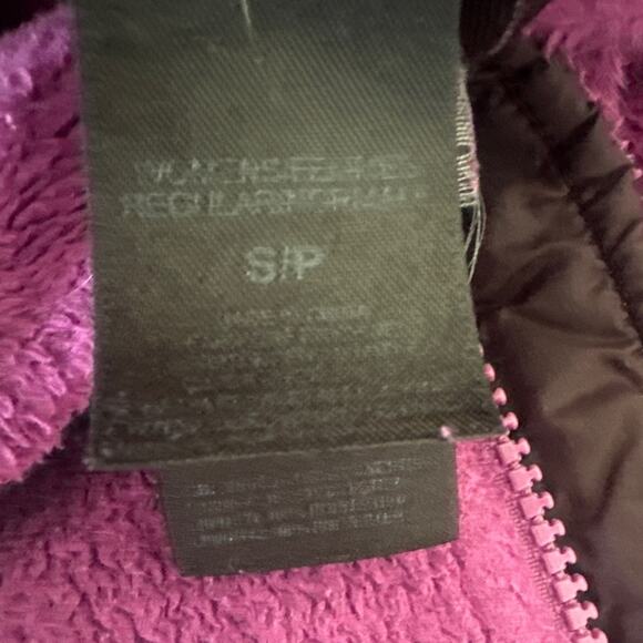 THE NORTH FACE Womens Jacket Small Purple Osito Fleece Full Zip Outdoor Gorpcore - Picture 9 of 13